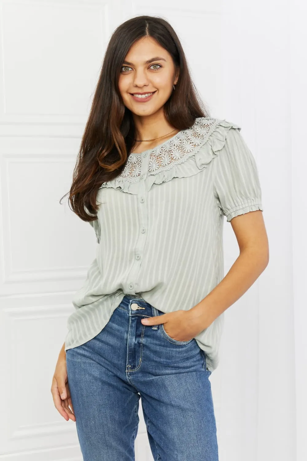 HEYSON Sweet Talk Full Size Short Sleeve Top