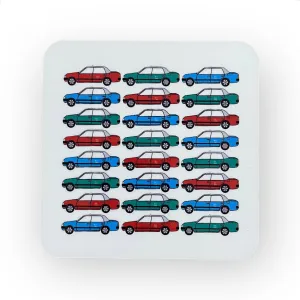 HK Taxis Coaster by Liz Fry Design