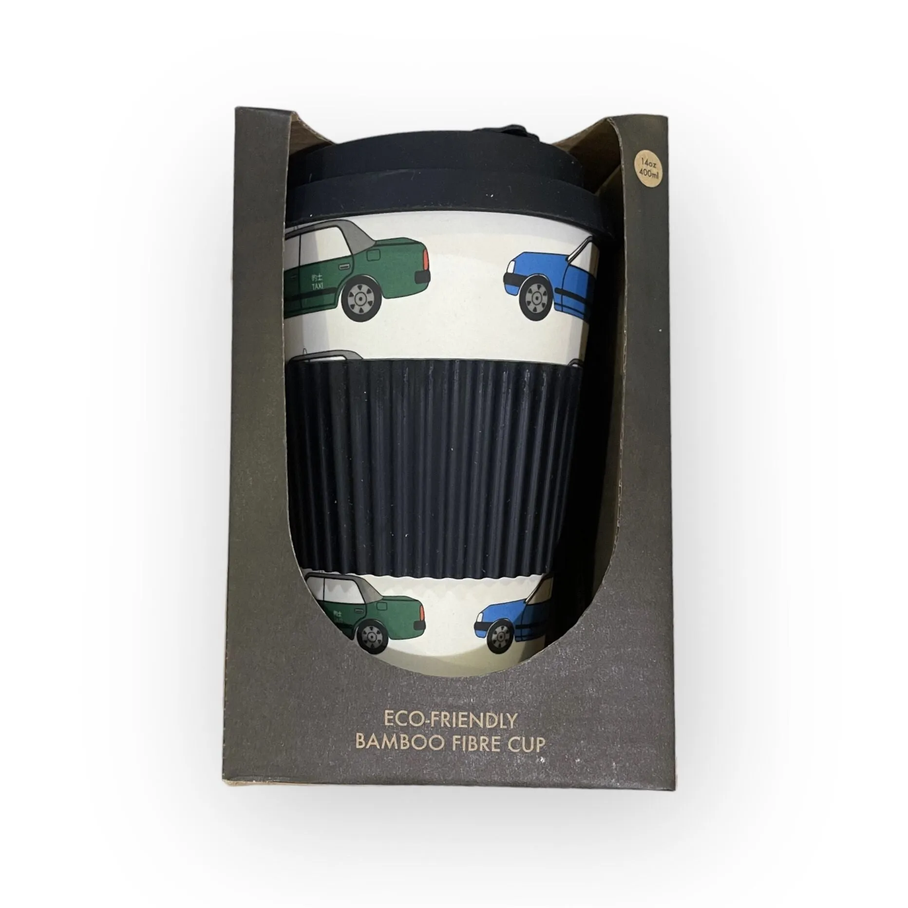 HK Taxis Travel Cup by Liz Fry Design