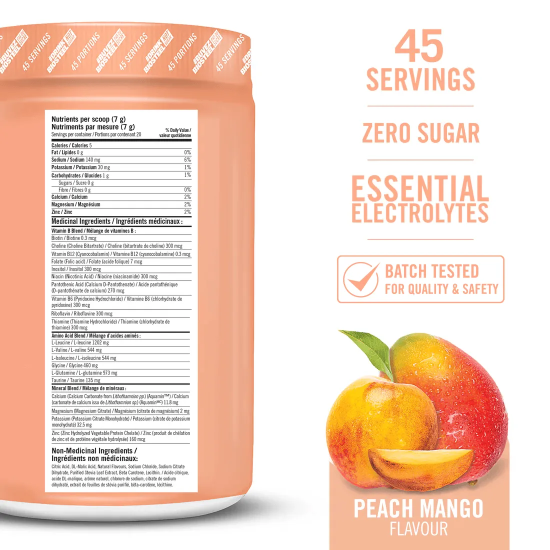 HYDRATION MIX / Peach Mango - 45 Servings