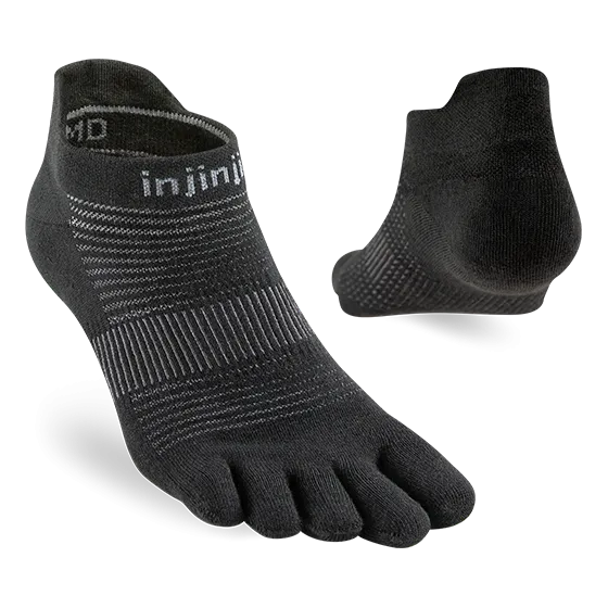 Injinji RUN Lightweight No Show - Black