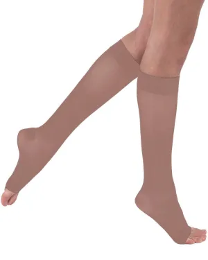 Juzo 3512 AD Dynamic Unisex Open Toe Knee Highs w/ Silicone Top Band 30-40 mmHg - MAX