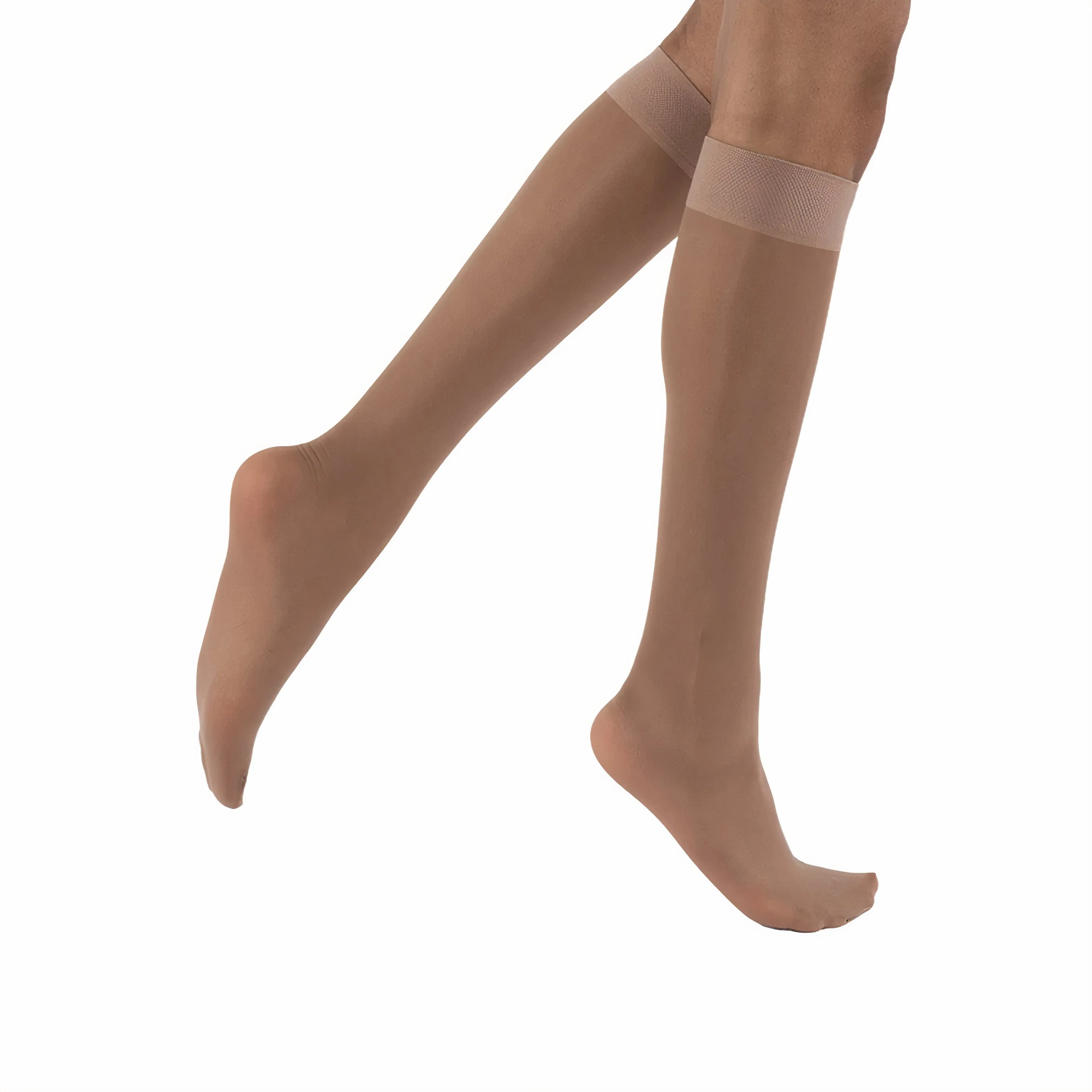 Juzo Naturally Sheer Compression Stockings, 15-20 mmHg, Knee High, Closed Toe