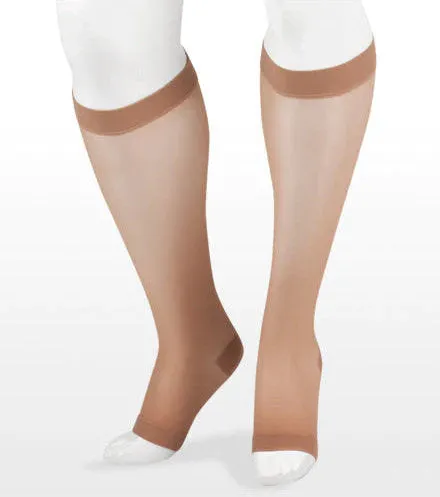 Juzo Naturally Sheer Knee High, 15-20 mmHg, Open Toe (2100AD)