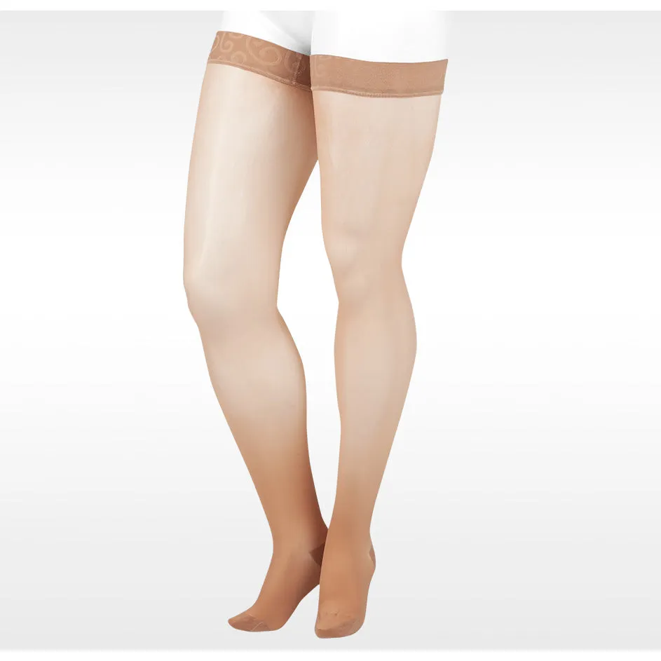 Juzo Naturally Sheer Thigh High 20-30 mmhg w/ Silicone Band