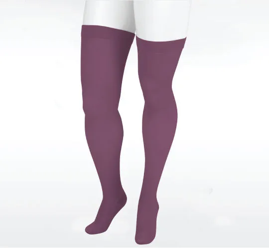 Juzo Naturally Sheer Thigh High 30-40 mmhg w/ Silicone Band, Trend Colors