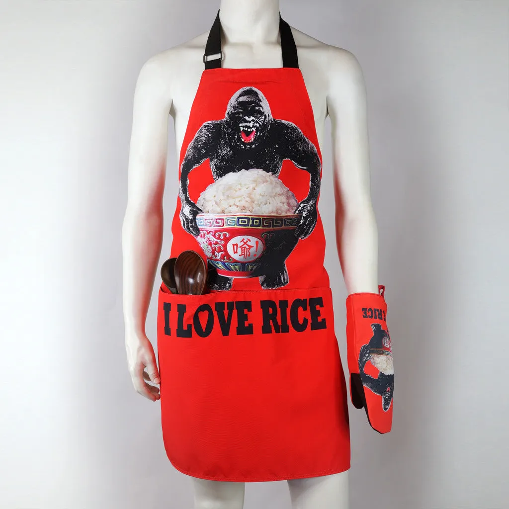 'King Kong Rice' apron