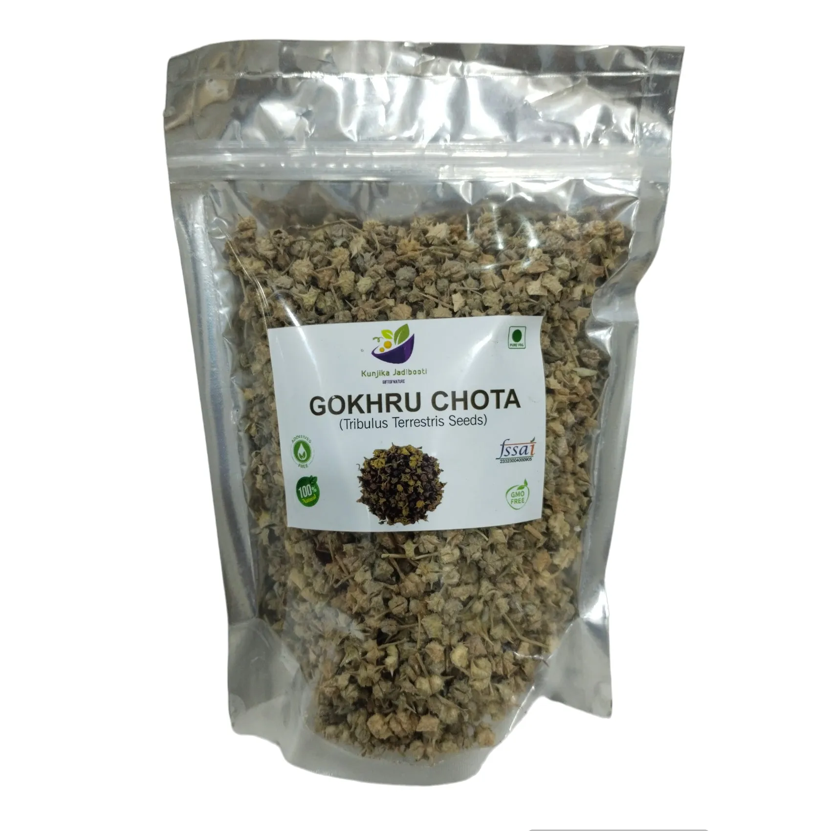 Kunjika Jadibooti Gokhru Chota -Tribulus Terrestris Seeds- Small Caltrops Natural - 100 gm