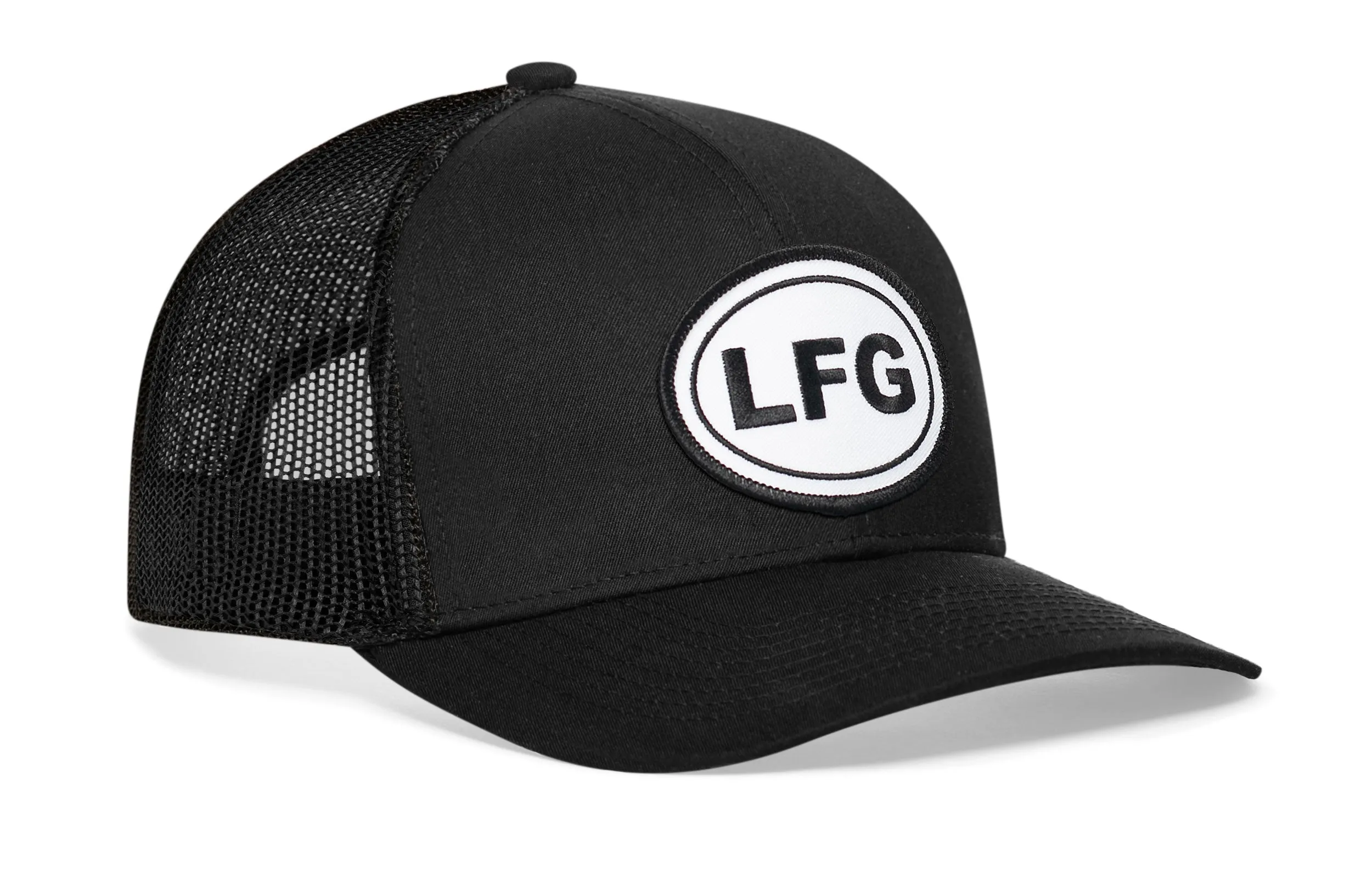 LFG Trucker Hat  |  Black Lets Go Snapback