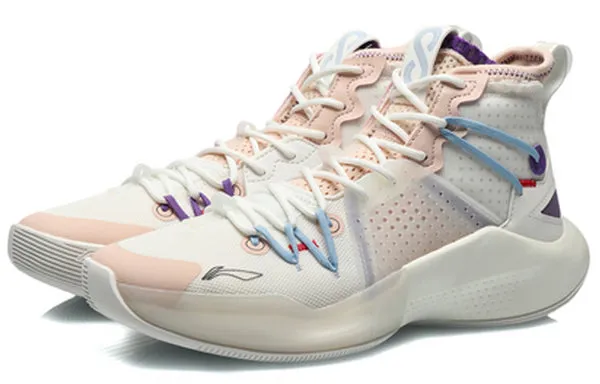 Li-Ning Sonic 8 Cj McCollum 'Pink White' sneakers, white