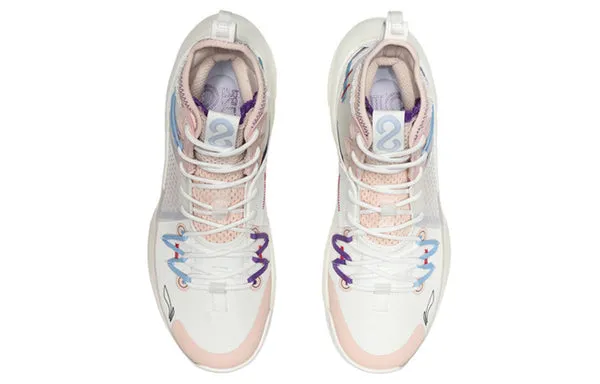 Li-Ning Sonic 8 Cj McCollum 'Pink White' sneakers, white