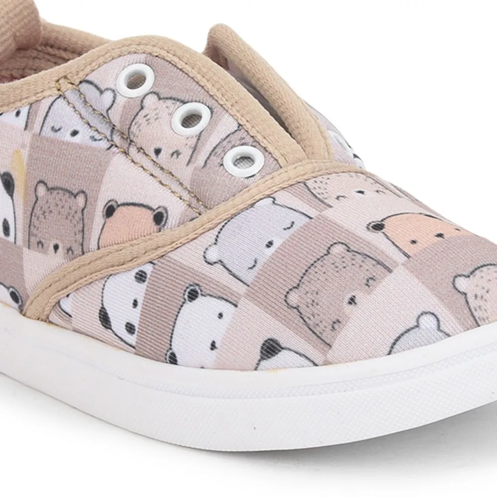 Lucy & Luke (Beige) Casual Lacing Shoes For Kids Mint-3 By Liberty