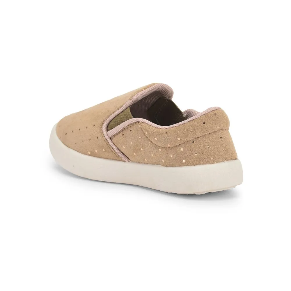 Lucy & Luke (Beige) Casual Non Lacing Shoes For Kids BASTIAN-3M By Liberty