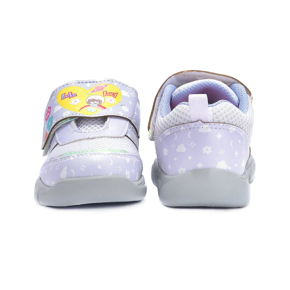 Lucy & Luke By Liberty Kids FLYNN-44 Purple Casual Non Lacing Shoes