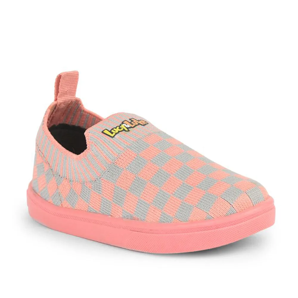 Lucy & Luke (Grey) Casual Non Lacing Shoes For Kids MINT-7 By Liberty