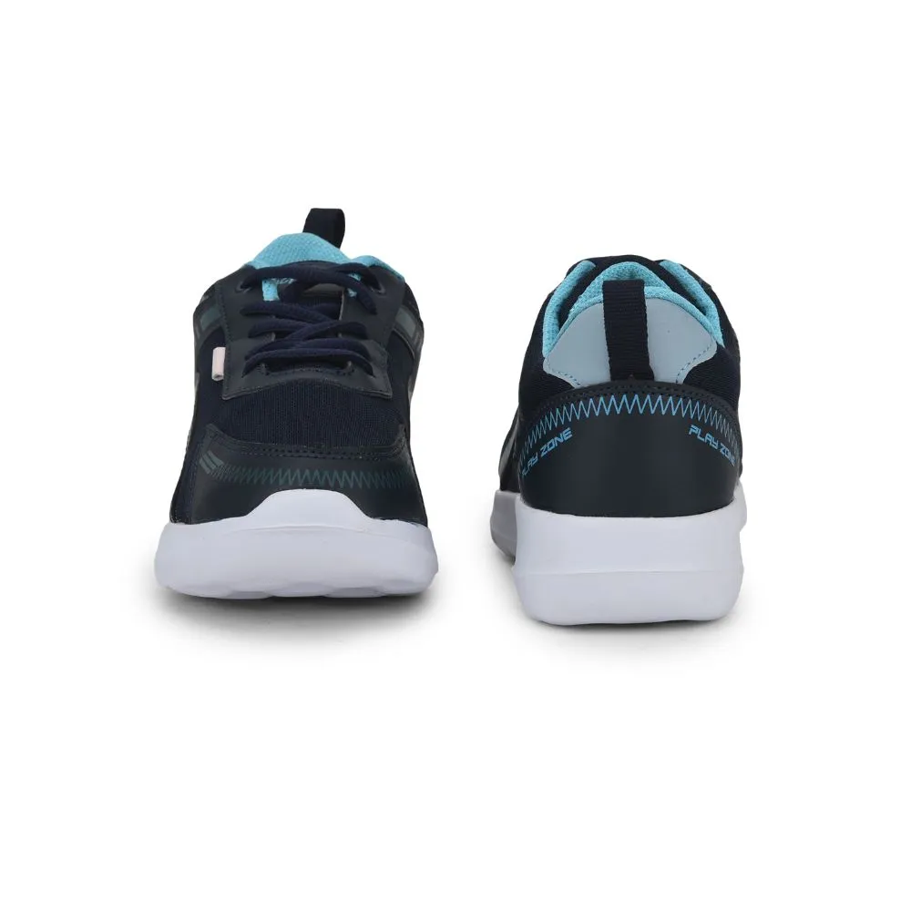 Lucy & Luke Lacing Navy Blue Sports Shoes For Kids ZEAL-L By Liberty