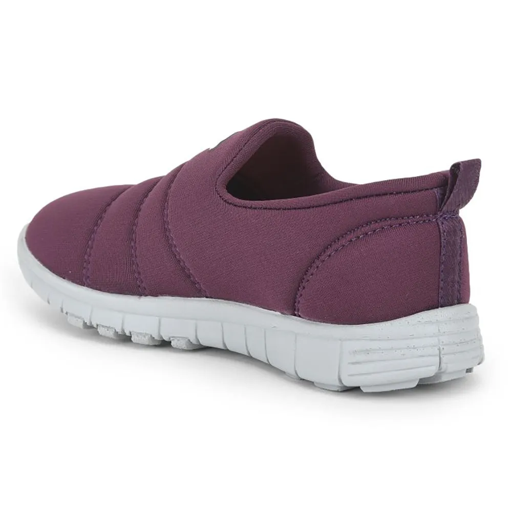 Lucy & Luke (Purple) Sports Non Lacing Walking Shoes For Kids 2123-23 By Liberty