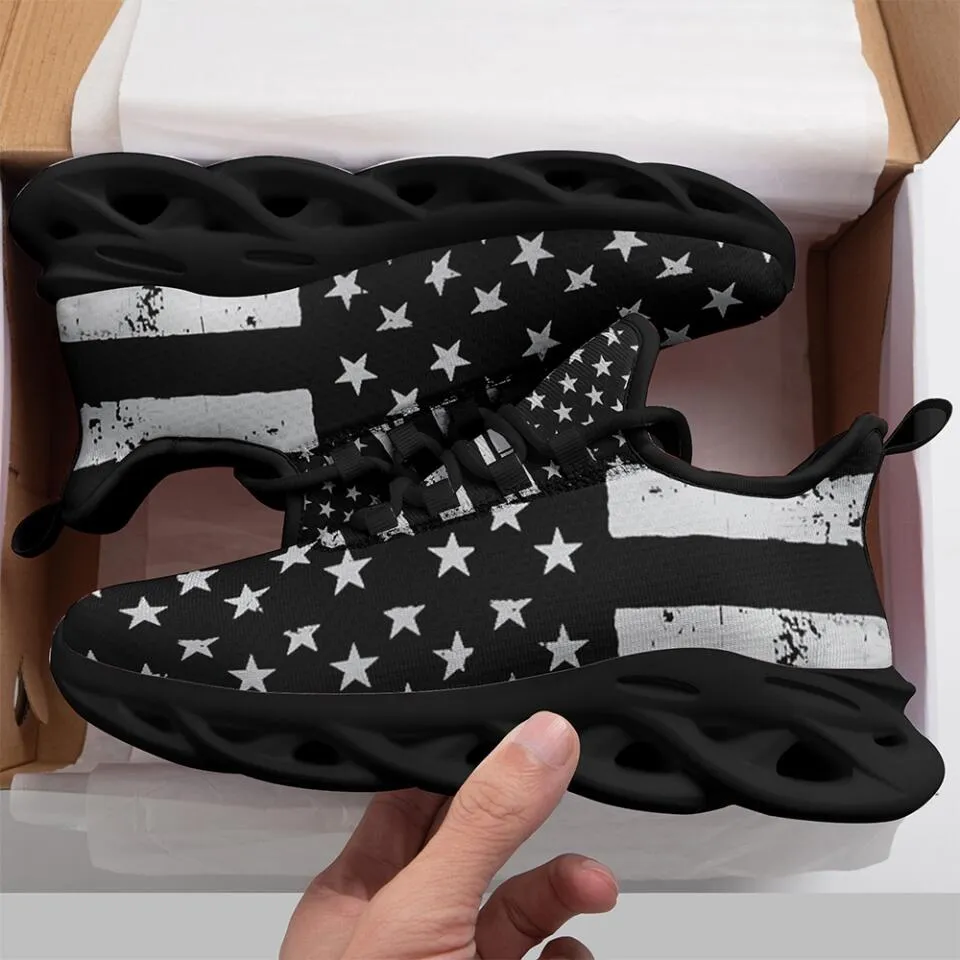 MaxSoul-B03012 Custom Max Soul American Flag, USA Flag Sneakers Max Soul, Shoes, Printed Shoes