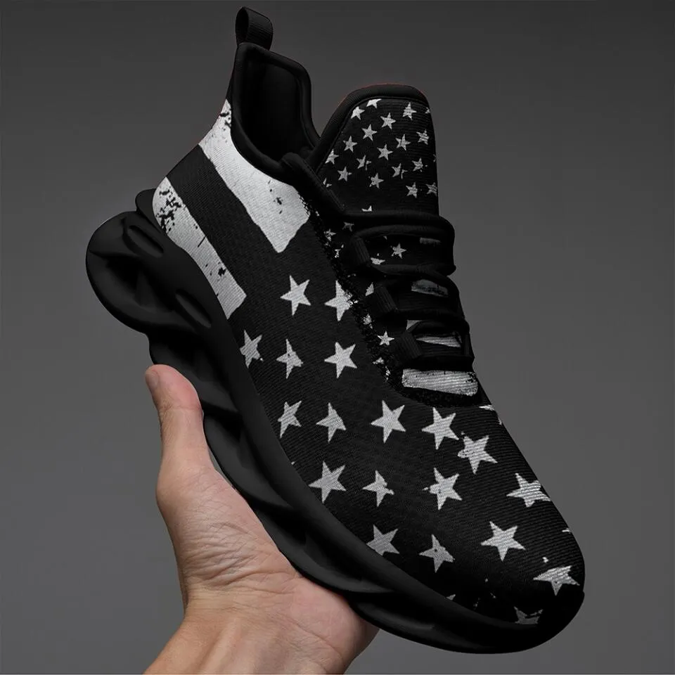 MaxSoul-B03012 Custom Max Soul American Flag, USA Flag Sneakers Max Soul, Shoes, Printed Shoes