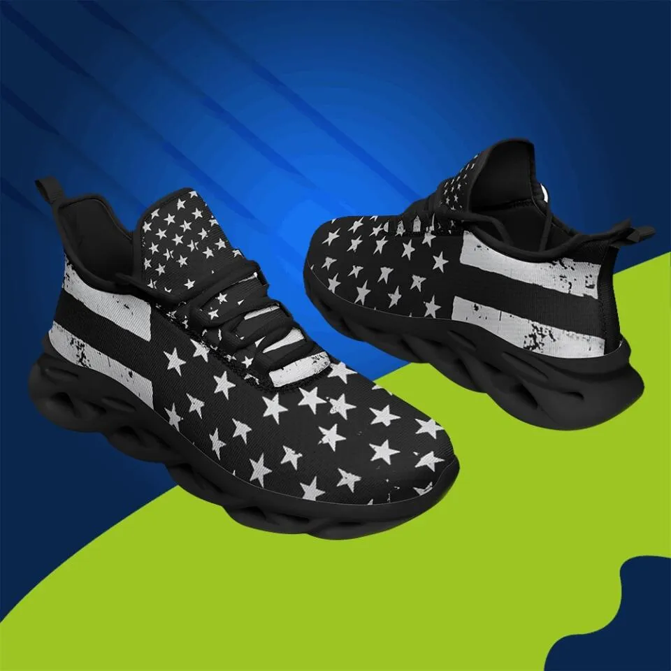 MaxSoul-B03012 Custom Max Soul American Flag, USA Flag Sneakers Max Soul, Shoes, Printed Shoes