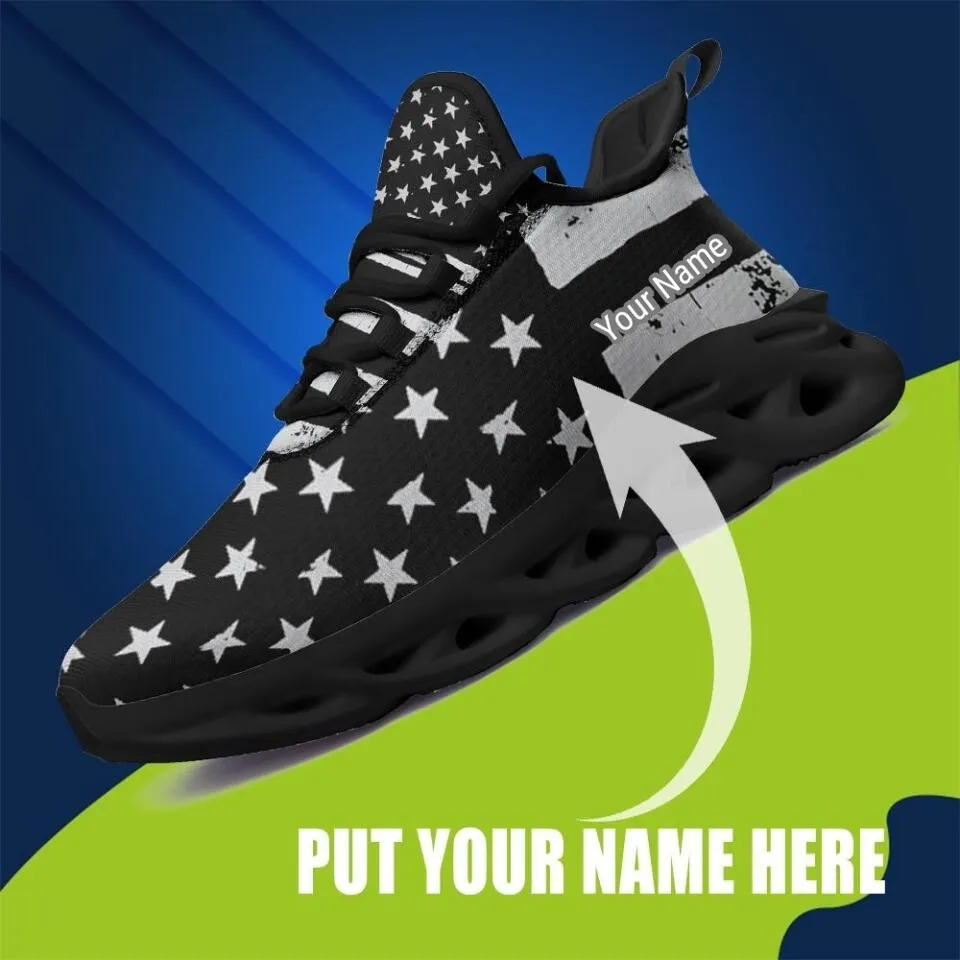 MaxSoul-B03012 Custom Max Soul American Flag, USA Flag Sneakers Max Soul, Shoes, Printed Shoes