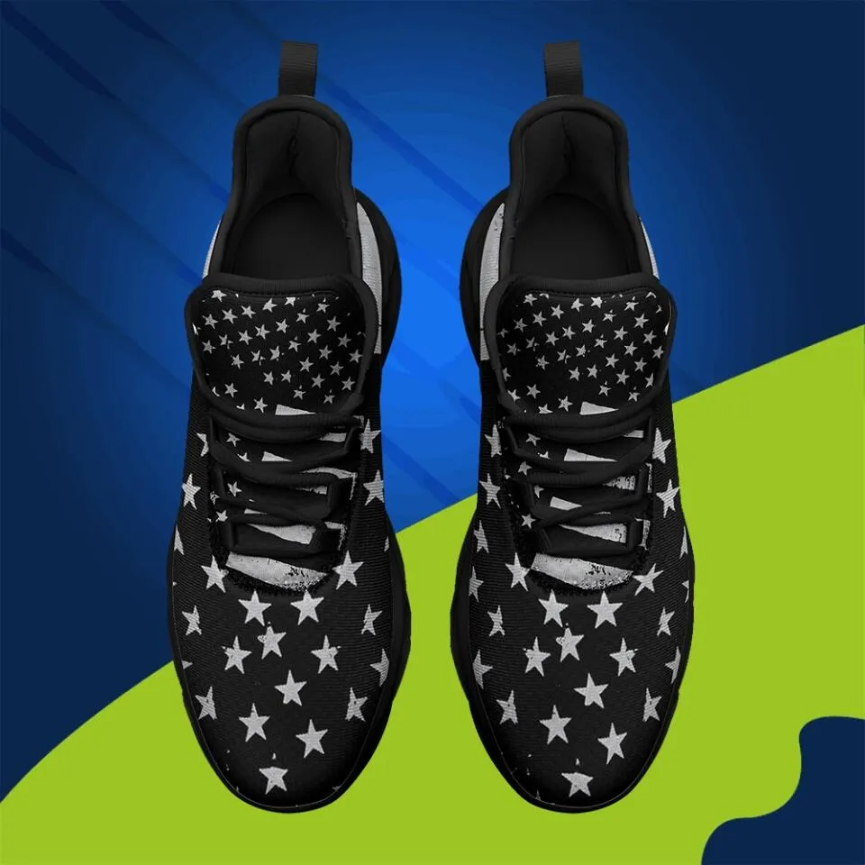 MaxSoul-B03012 Custom Max Soul American Flag, USA Flag Sneakers Max Soul, Shoes, Printed Shoes