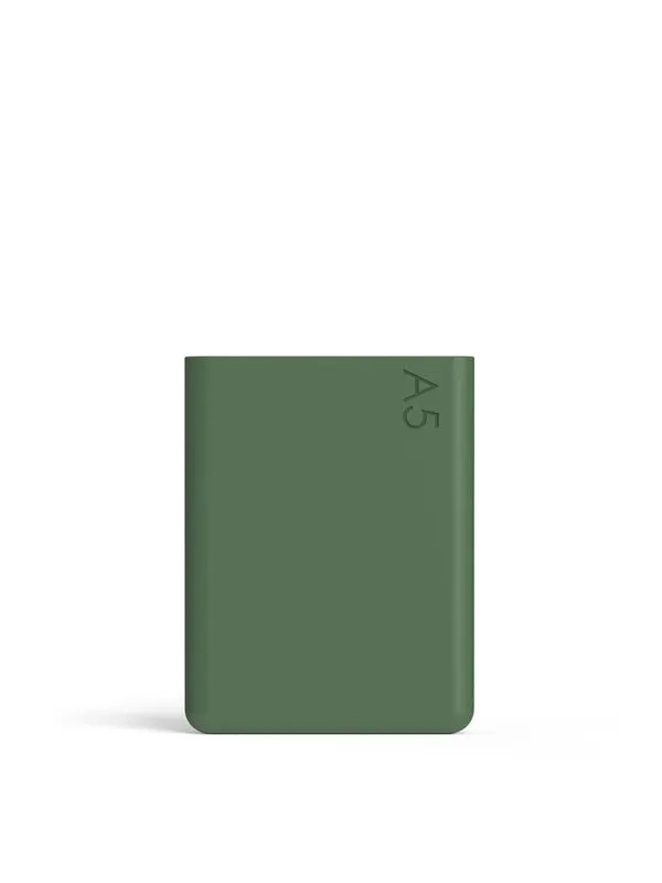 memobottle™ A5 Silicone Sleeve in Moss Green Color