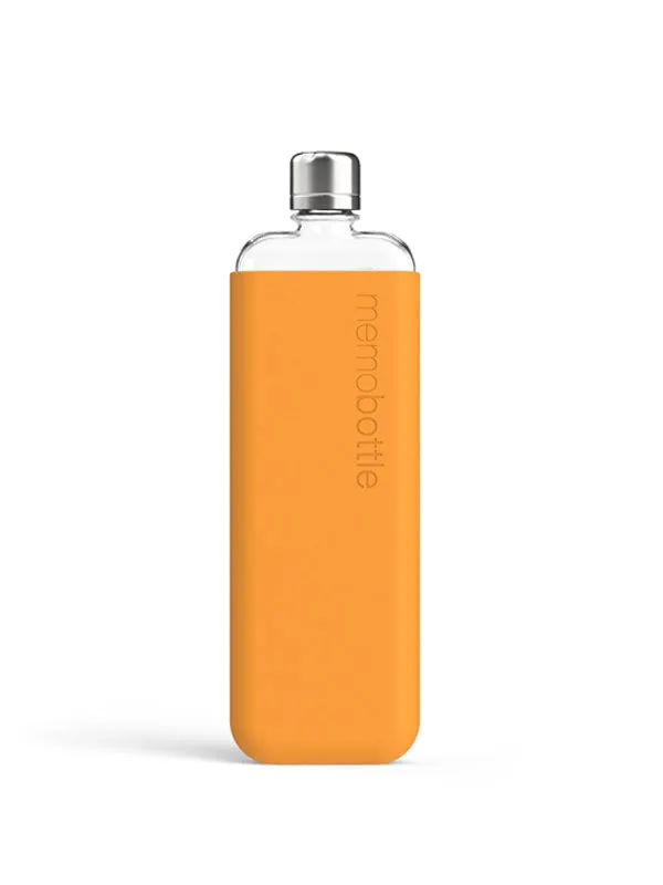 memobottle™ Slim Silicone Sleeve in Mandarin Color