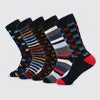 Modern Pop Crew Socks 5 Pack