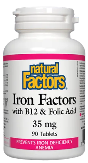 Natural Factors Iron Factors (35mg) (90 Tablets)