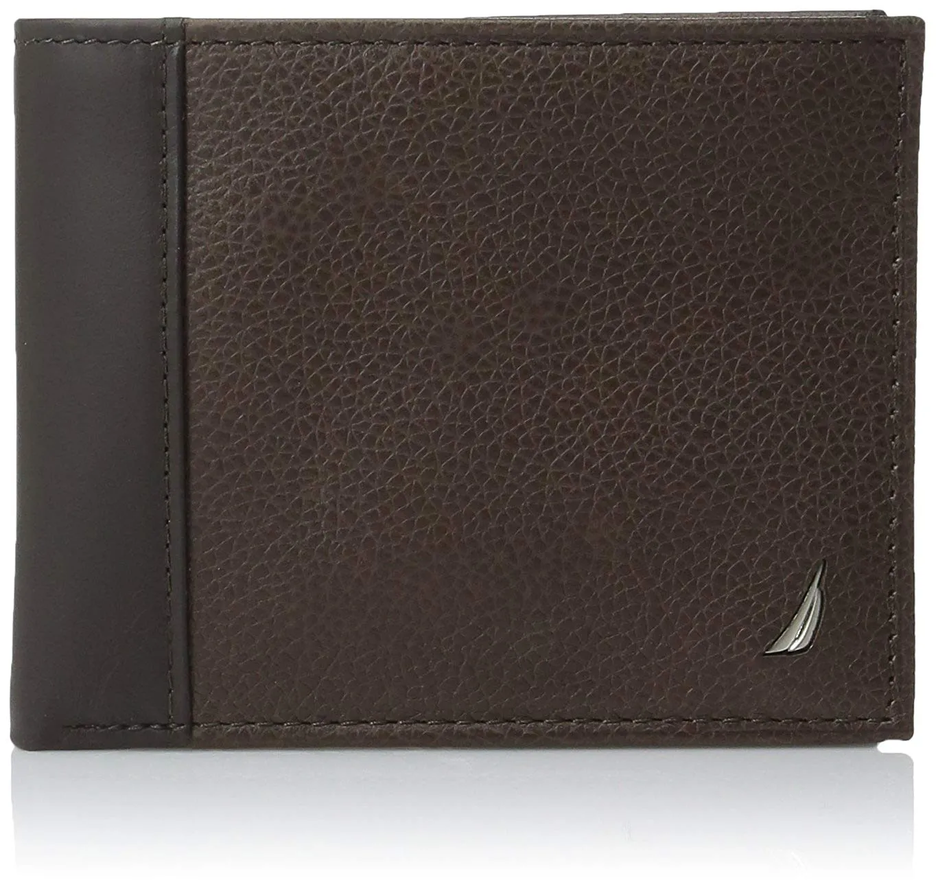 Nautica Men's Milled Leather Passcase Wallet