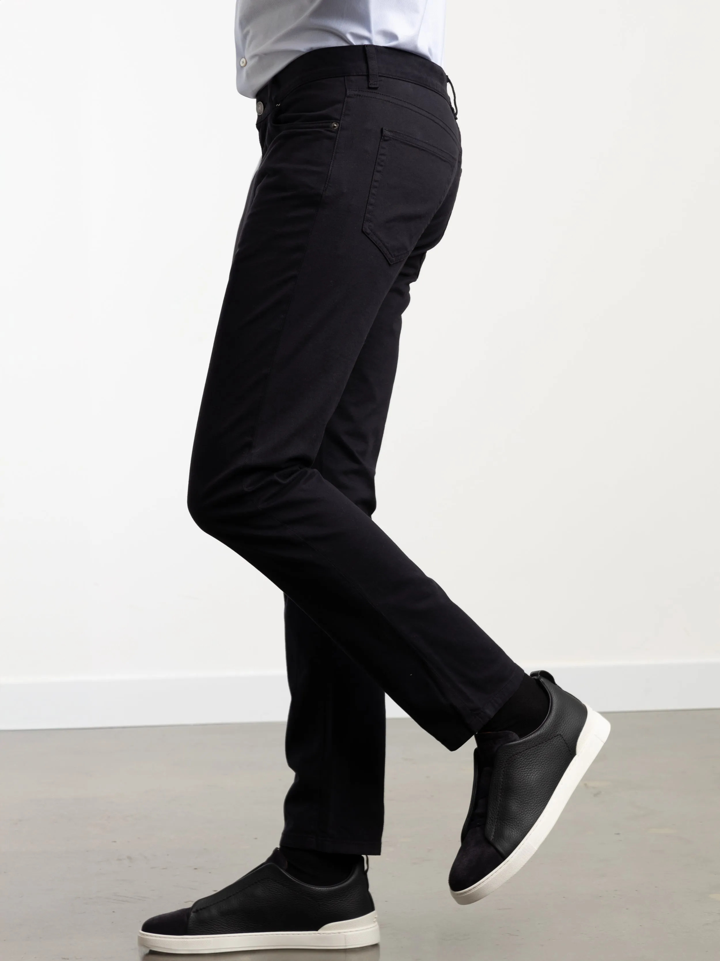 Navy Blue Stretch Roccia Jeans