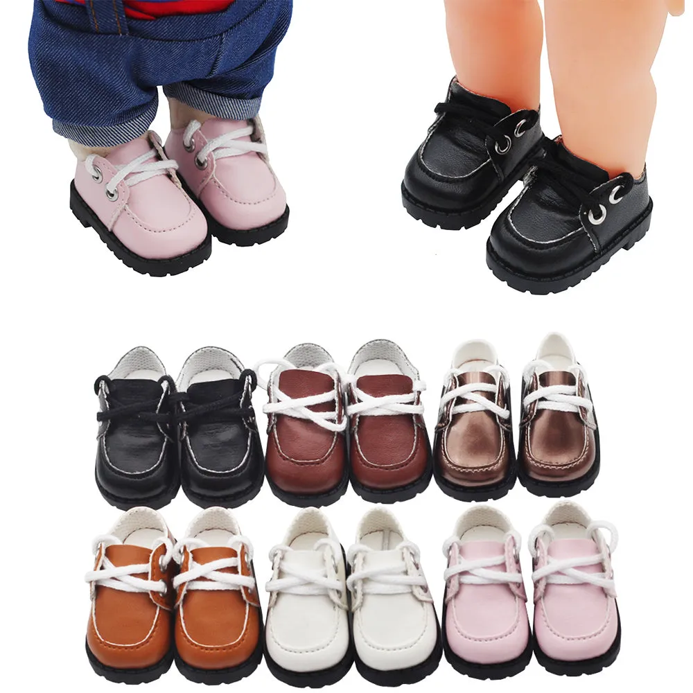 niannyyhouse 20cm 8in Plush Doll Leather Shoes Stuffed Toys Dressup Gift for Boys Girls