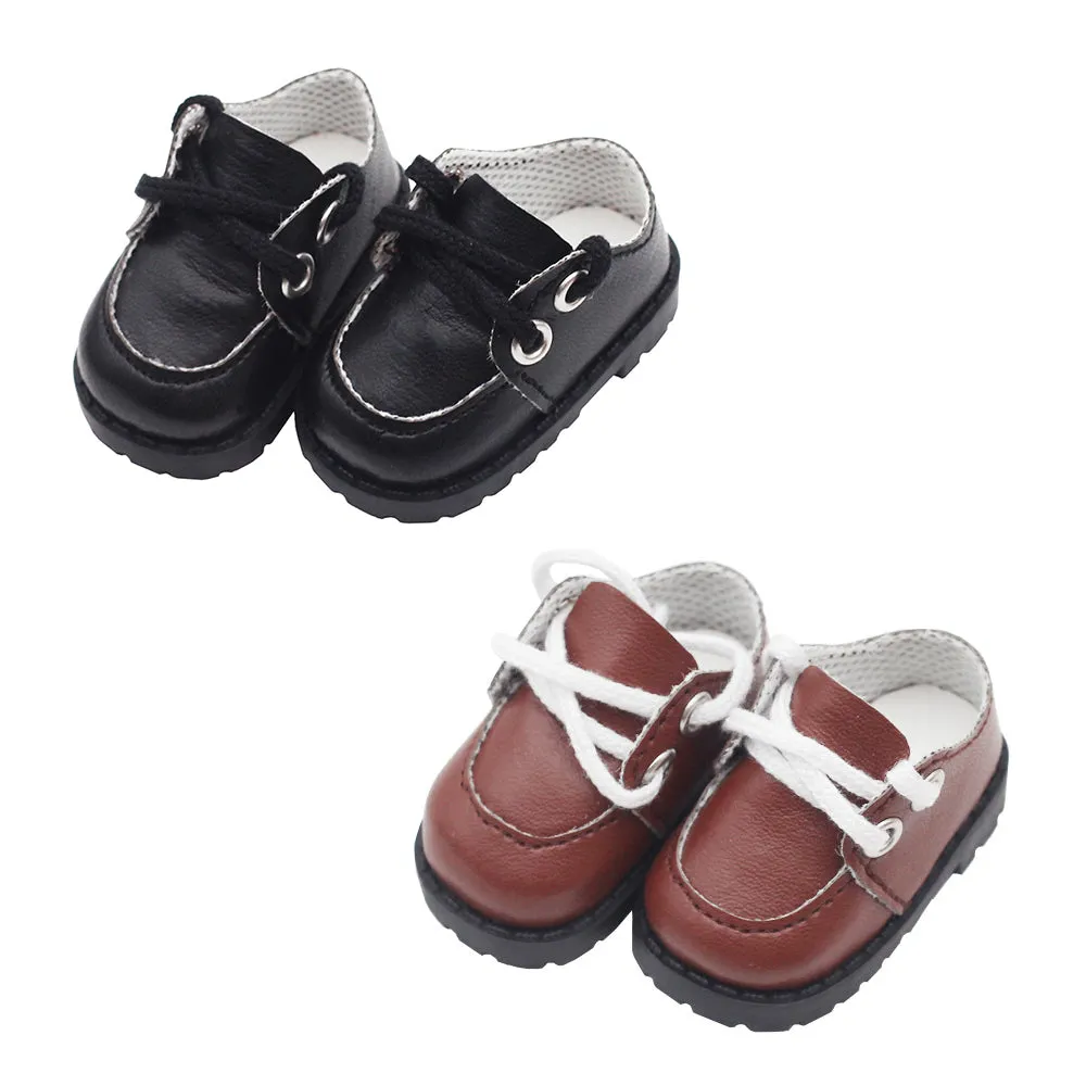 niannyyhouse 20cm 8in Plush Doll Leather Shoes Stuffed Toys Dressup Gift for Boys Girls