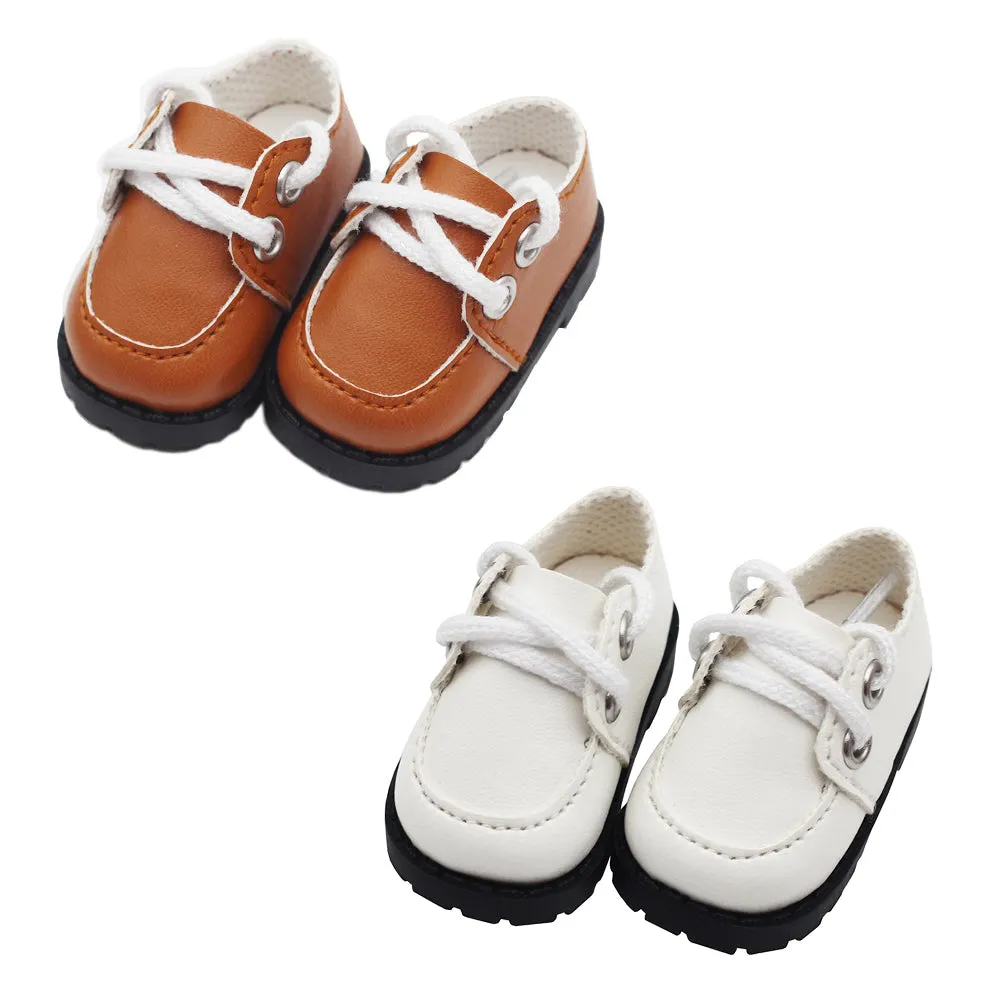 niannyyhouse 20cm 8in Plush Doll Leather Shoes Stuffed Toys Dressup Gift for Boys Girls