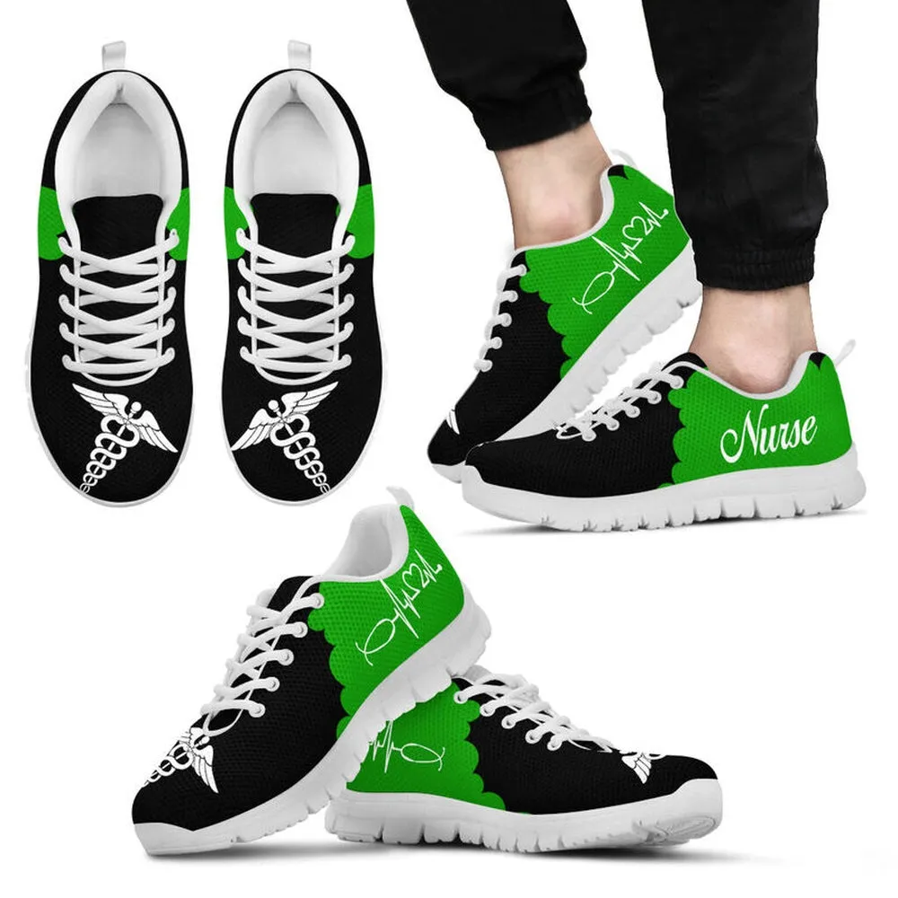 Nurse Sneaker, Nurse Green Sneakers Shoes, Best Shoes For Nurses