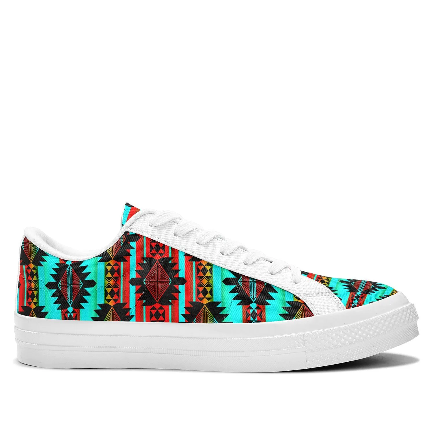 Okotoks Arrow Aapisi Low Top Canvas Shoes White Sole