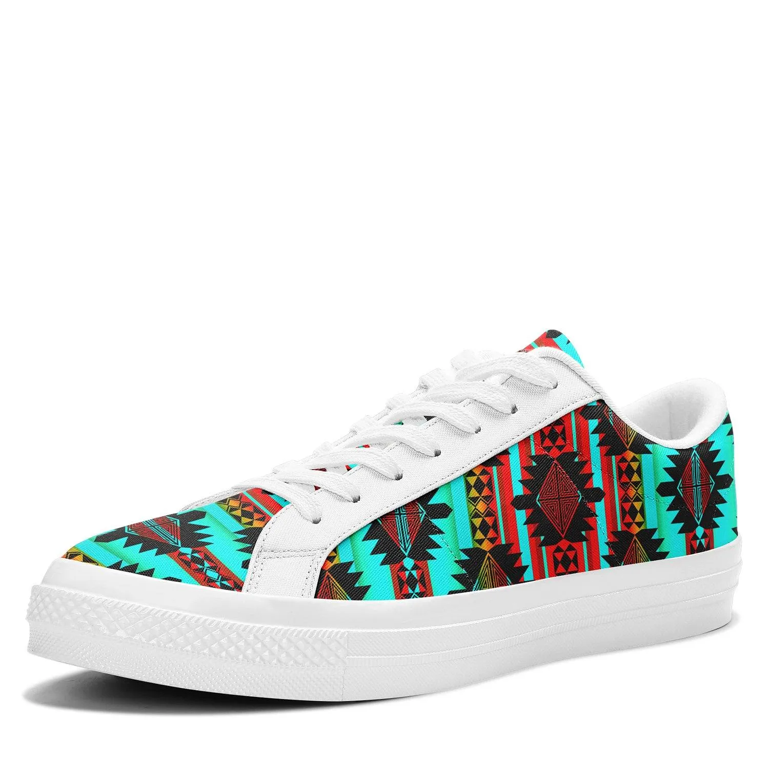 Okotoks Arrow Aapisi Low Top Canvas Shoes White Sole