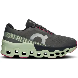 On Women's Cloudmonster 2 Running Shoes Asphalt / Lima