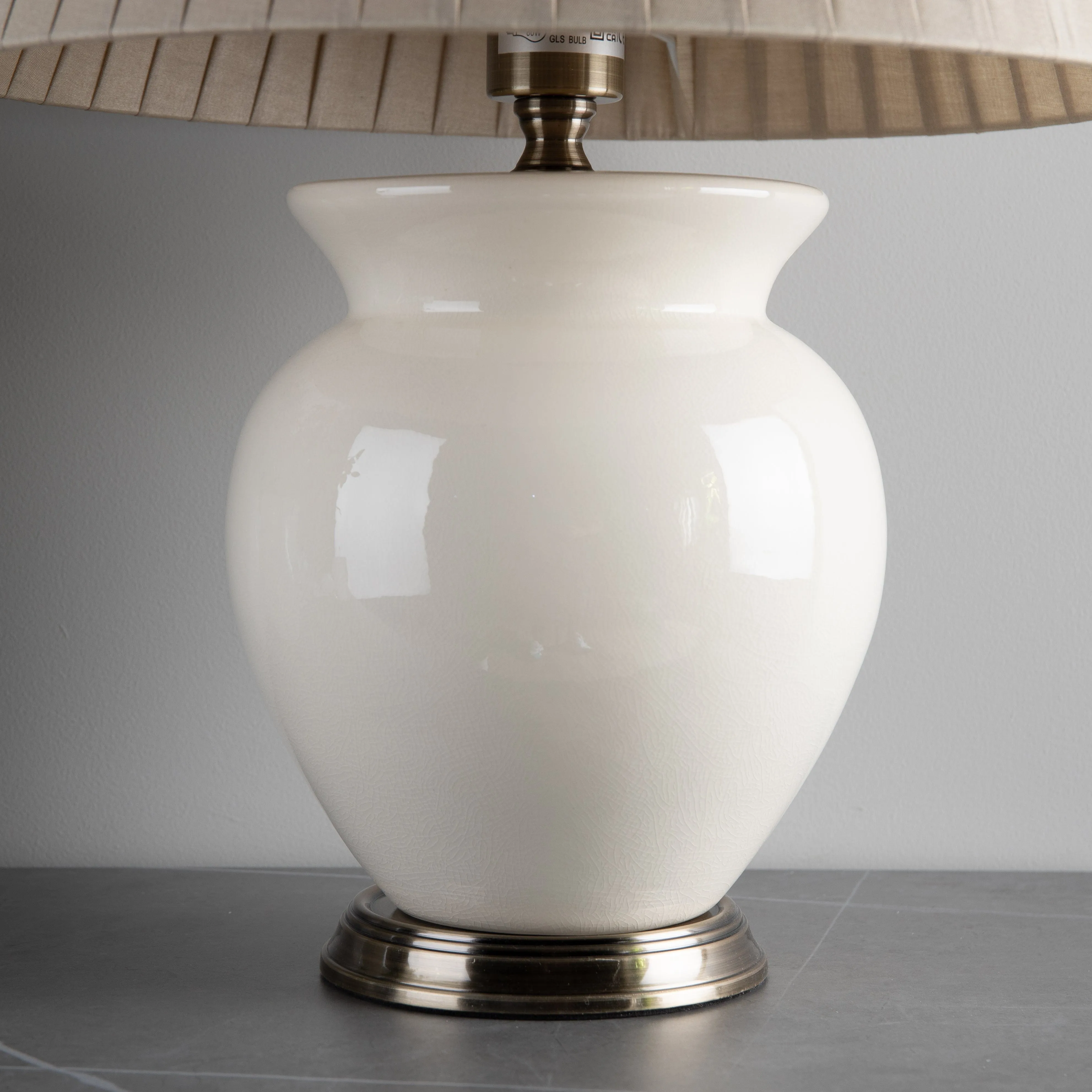 Pacific Lifestyle Ivory Ceramic Table Lamp