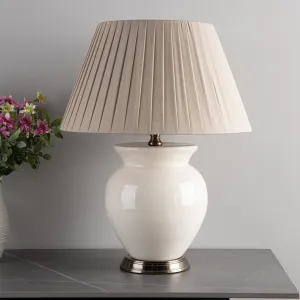 Pacific Lifestyle Ivory Ceramic Table Lamp