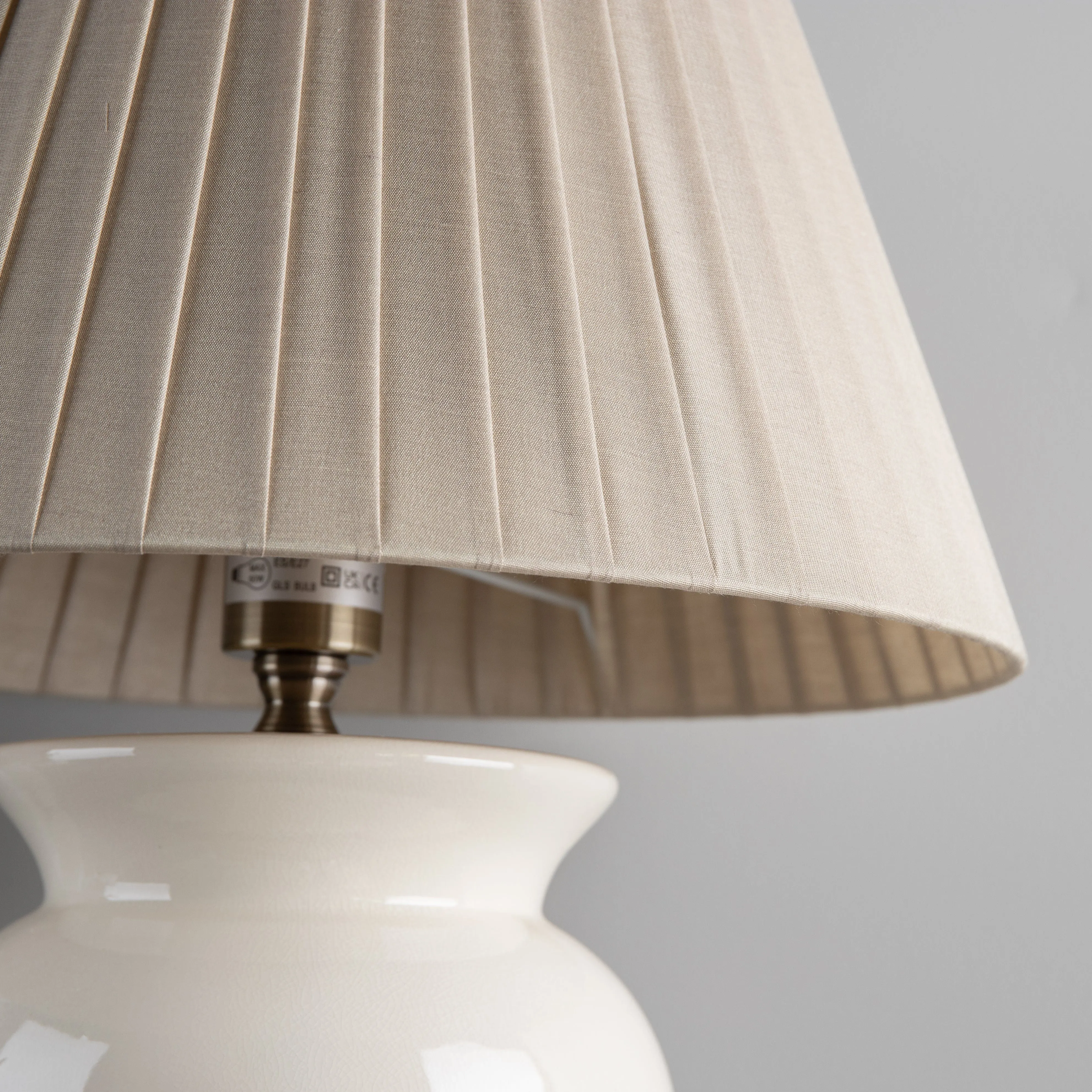 Pacific Lifestyle Ivory Ceramic Table Lamp