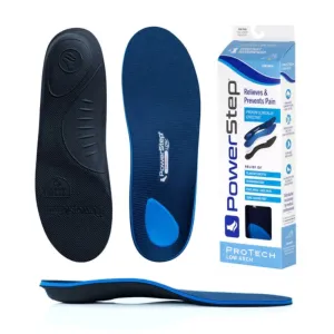 PowerStep ProTech Low Arch Full Length Orthotic Insoles 1004-01