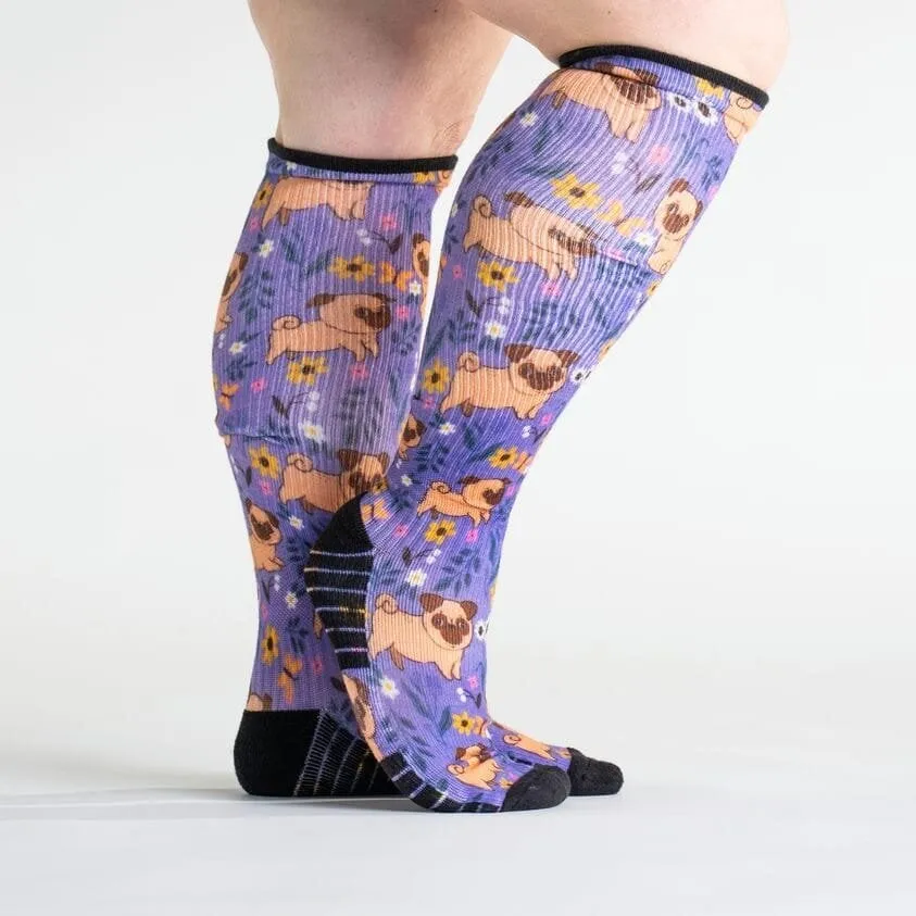 Pug Love Diabetic Compression Socks