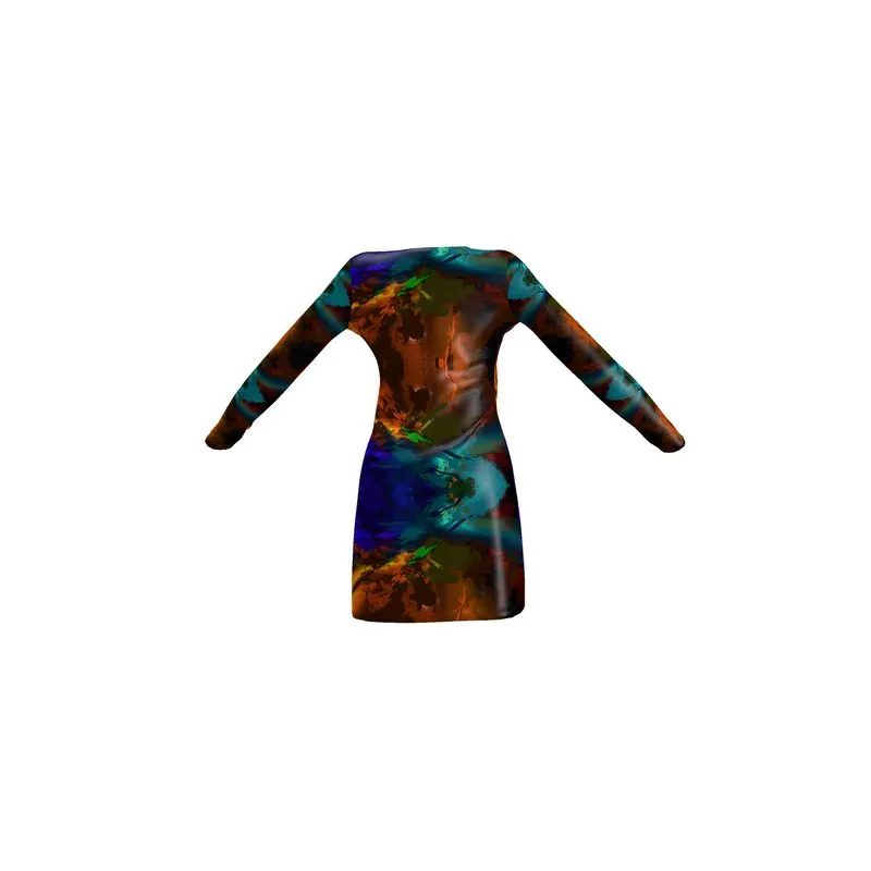 "Subtle Rainbow Color Explosion" Custom Ladies Cardigan