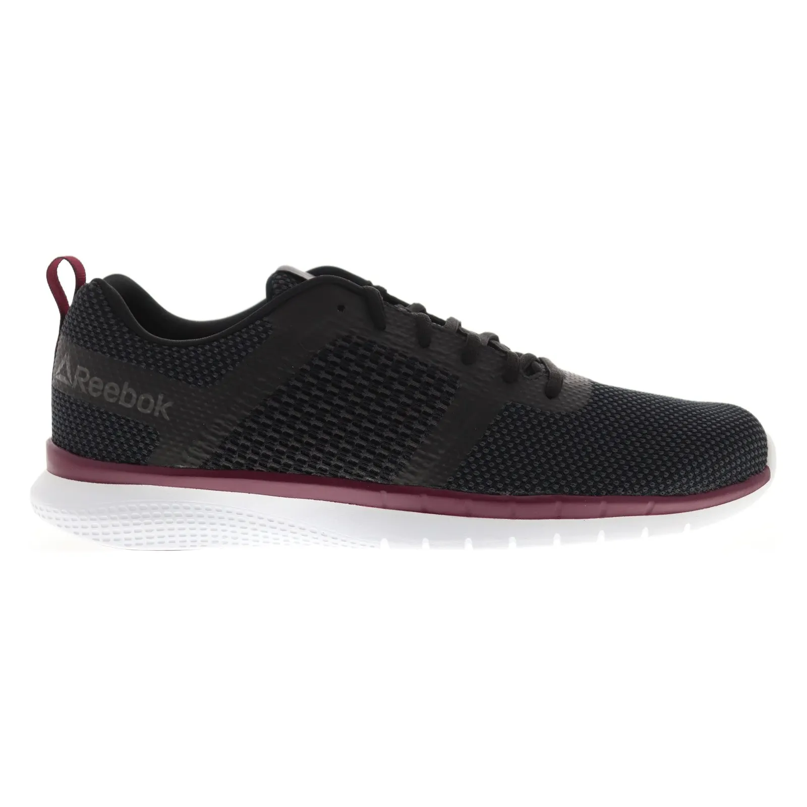 Reebok Men's PT Prime Runner FC Shoes - Black / Coal Grey / Wine / White