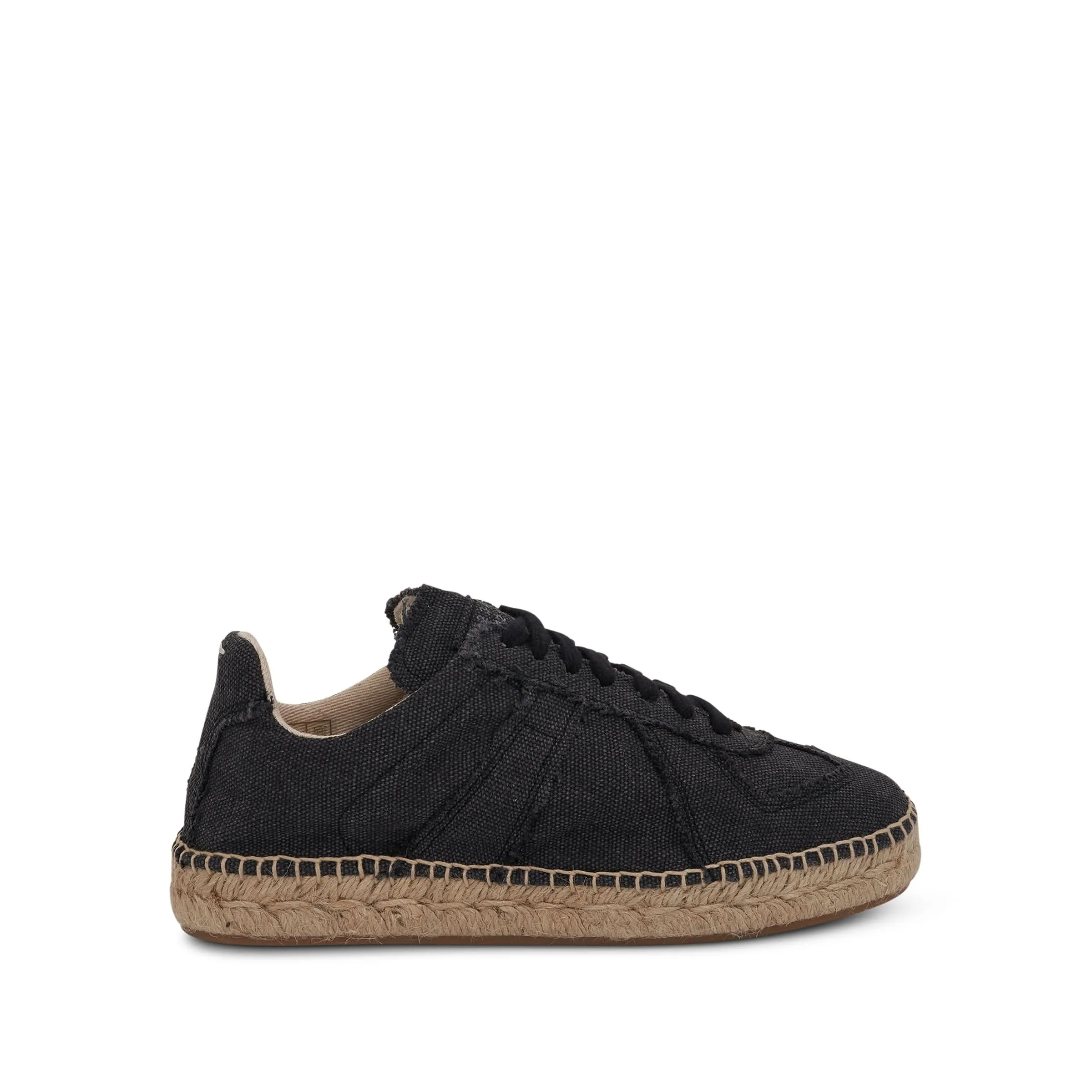 Replica Espadrille Sneaker in Black