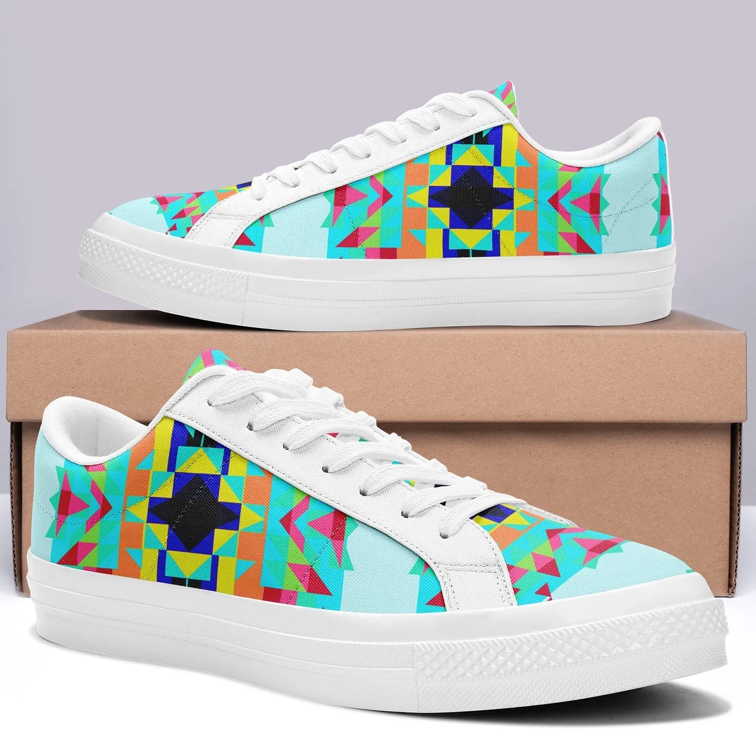 Sacred Spring Aapisi Low Top Canvas Shoes White Sole