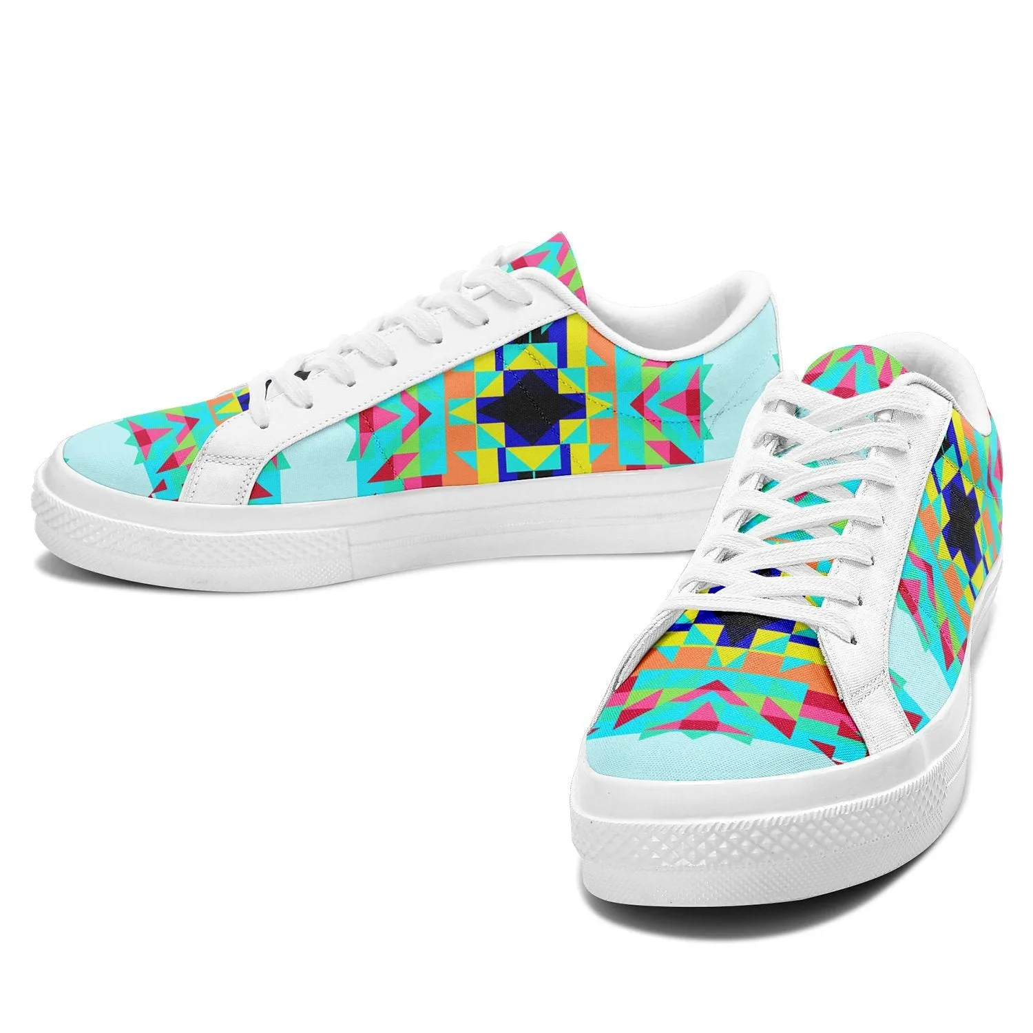 Sacred Spring Aapisi Low Top Canvas Shoes White Sole