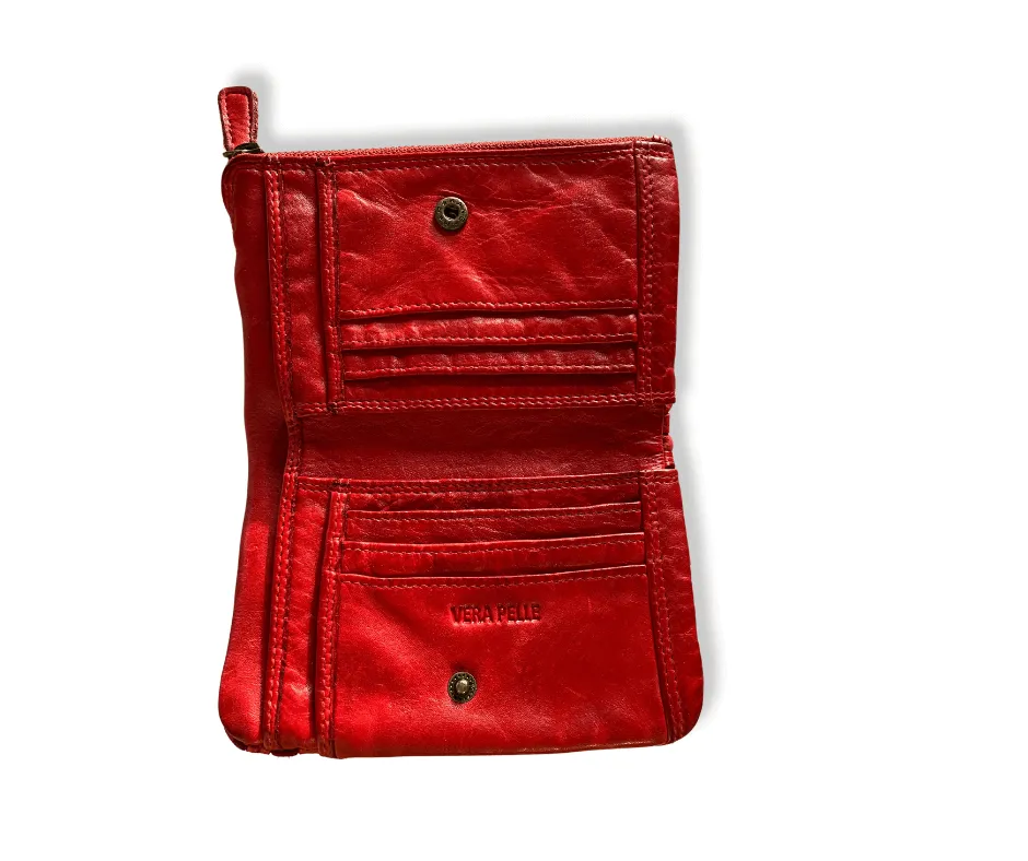 Scarlet Artisan Elegance Woven Wallet